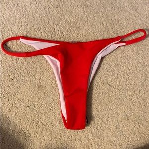 Red bikini bottom
